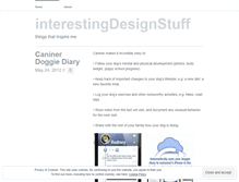 Tablet Screenshot of interestingdesignstuff.wordpress.com