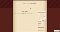 Desktop Screenshot of destroythering.wordpress.com