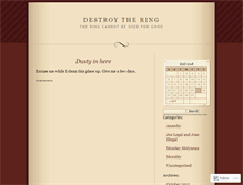 Tablet Screenshot of destroythering.wordpress.com