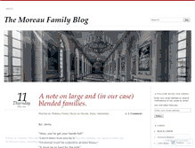 Tablet Screenshot of moreaufamilyblog.wordpress.com