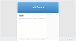 Desktop Screenshot of jalilsutera.wordpress.com