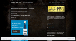 Desktop Screenshot of legionofsnakeeyes.wordpress.com