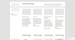 Desktop Screenshot of chionewednesday.wordpress.com