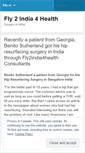 Mobile Screenshot of fly2india4healthblog.wordpress.com