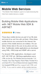 Mobile Screenshot of mobilewebservices.wordpress.com