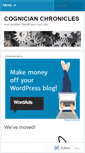 Mobile Screenshot of cognicianchronicles.wordpress.com