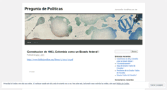 Desktop Screenshot of preguntadepoliticas.wordpress.com