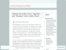 Tablet Screenshot of miccheckyrlife.wordpress.com