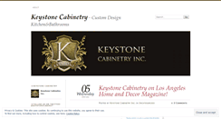 Desktop Screenshot of keystonecabinetry.wordpress.com