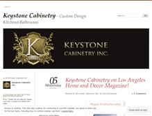 Tablet Screenshot of keystonecabinetry.wordpress.com