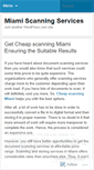 Mobile Screenshot of miamiscanningservices.wordpress.com