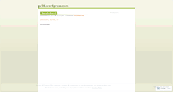 Desktop Screenshot of gv70.wordpress.com