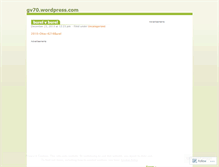 Tablet Screenshot of gv70.wordpress.com