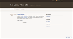 Desktop Screenshot of amantesdelespacio.wordpress.com