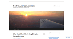 Desktop Screenshot of centralamericanjournalist.wordpress.com