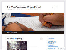 Tablet Screenshot of ourwesttennesseewritingproject.wordpress.com