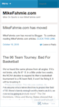 Mobile Screenshot of mikeonsports.wordpress.com