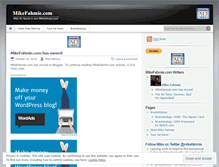 Tablet Screenshot of mikeonsports.wordpress.com