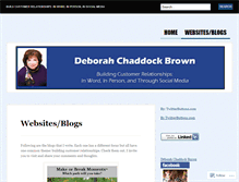 Tablet Screenshot of deborahchaddockbrown.wordpress.com