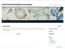 Tablet Screenshot of intermittentfastingformusclegain.wordpress.com