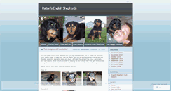 Desktop Screenshot of pattonsenglishshepherds.wordpress.com