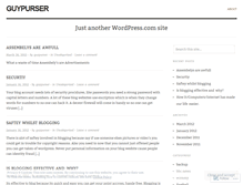Tablet Screenshot of guypurser.wordpress.com