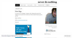 Desktop Screenshot of neverdonothing.wordpress.com