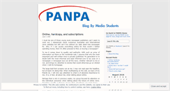 Desktop Screenshot of panpastudents.wordpress.com