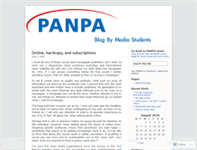 Tablet Screenshot of panpastudents.wordpress.com