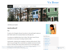 Tablet Screenshot of embracingvabene.wordpress.com