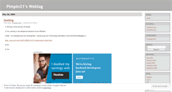 Desktop Screenshot of pimpin21.wordpress.com