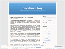 Tablet Screenshot of nuviderm.wordpress.com