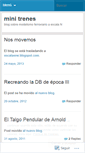 Mobile Screenshot of minitrenes.wordpress.com