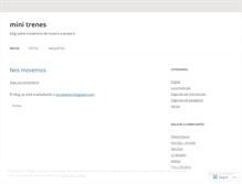 Tablet Screenshot of minitrenes.wordpress.com