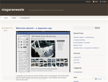 Tablet Screenshot of niagaraewaste.wordpress.com