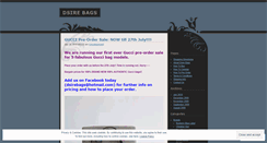 Desktop Screenshot of dsirebags.wordpress.com