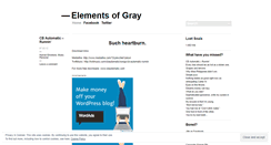 Desktop Screenshot of grayelements.wordpress.com