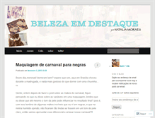 Tablet Screenshot of belezaemdestaque.wordpress.com