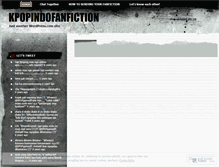 Tablet Screenshot of kpopindofanfiction.wordpress.com