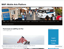 Tablet Screenshot of mobileartsplatform.wordpress.com