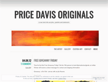 Tablet Screenshot of pricedavisoriginals.wordpress.com