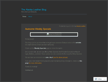 Tablet Screenshot of alaskaleather.wordpress.com
