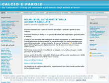 Tablet Screenshot of calcioparole.wordpress.com