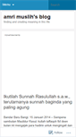 Mobile Screenshot of amrimuslih.wordpress.com