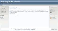 Desktop Screenshot of knittingwithsandra.wordpress.com