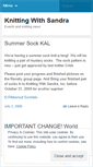 Mobile Screenshot of knittingwithsandra.wordpress.com
