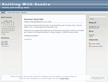 Tablet Screenshot of knittingwithsandra.wordpress.com