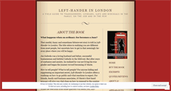 Desktop Screenshot of lefthanderinlondon.wordpress.com