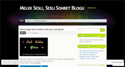 Desktop Screenshot of meleksesli.wordpress.com