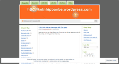 Desktop Screenshot of ketnhipbanbe.wordpress.com